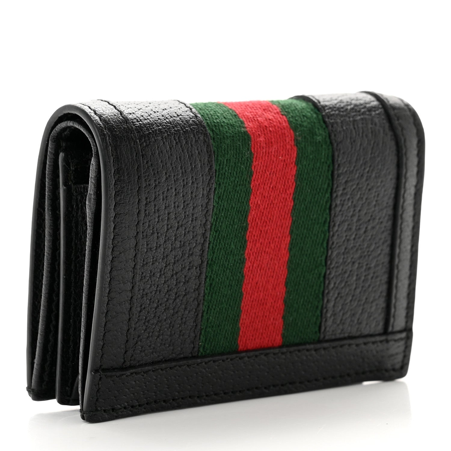 Gucci Calfskin Web Ophidia Card Case Black 3 of 7