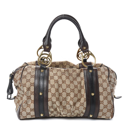 Gucci Monogram Medium Interlocking Icon Tote Dark Brown 1 of 10
