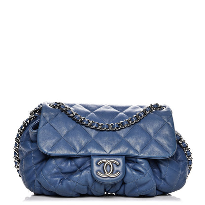 Chanel Washed Lambskin Chain Around Medium Messenger Blue 1 of 10