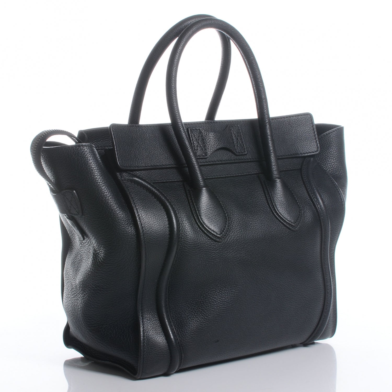 Celine Drummed Mini Luggage Black 4 of 9