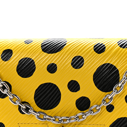 Louis Vuitton LV x YK Epi Infinity Dots Twist Belt Chain Wallet Yellow Black 7 of 10