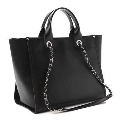Chanel Caviar Small Studded Deauville Tote Black 3 of 9