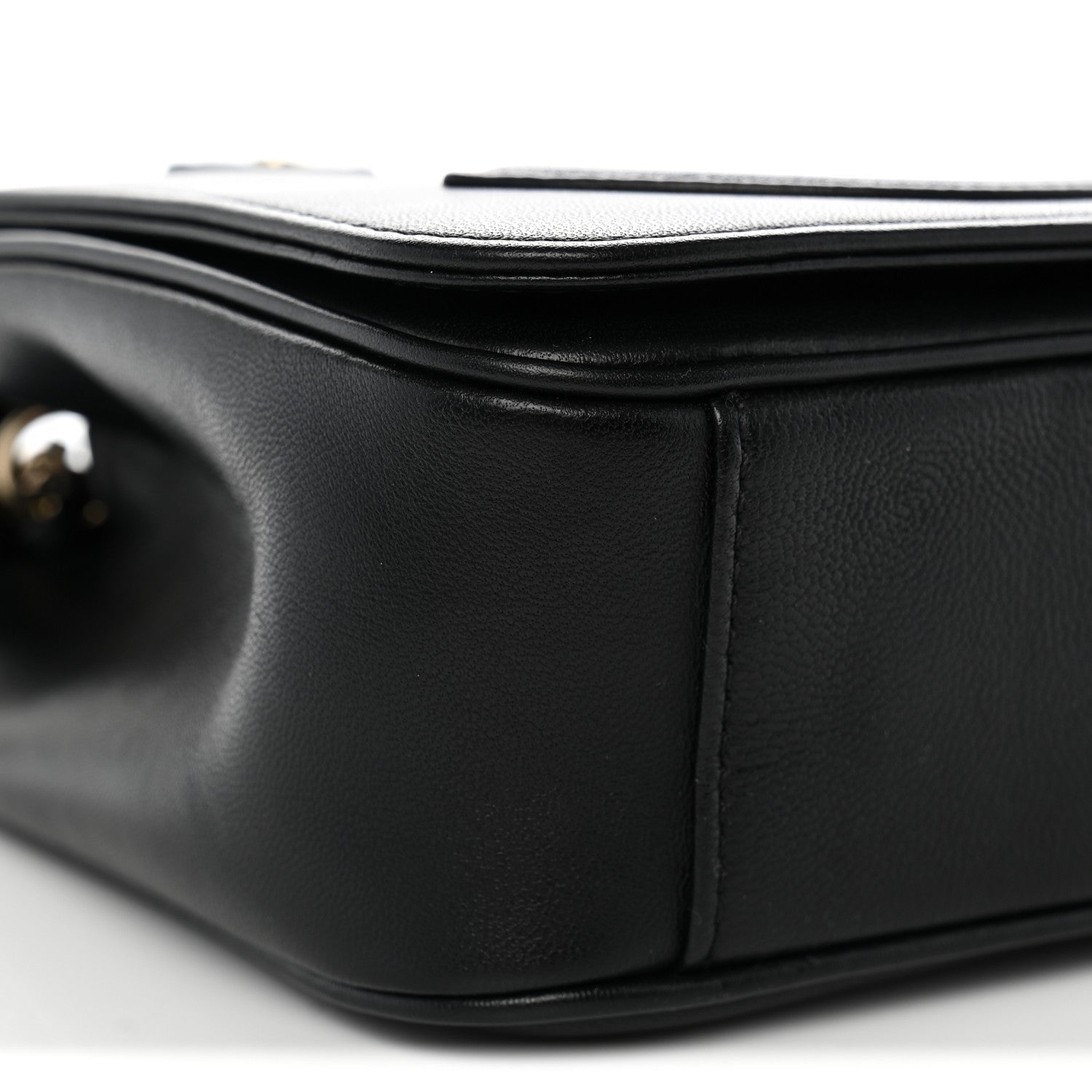 Chanel Lambskin CC Mania Flap Bag Black 9 of 11