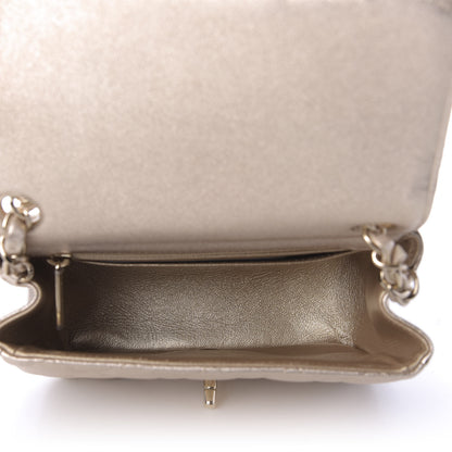 Chanel Metallic Lambskin Quilted Mini Square Flap Gold 5 of 9
