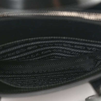 Prada Spazzolato Mini Re-Edition 1995 Double Handle Handbag Black 6 of 9