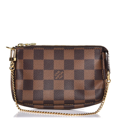 Louis Vuitton Damier Ebene Mini Pochette Accessories 1 of 8