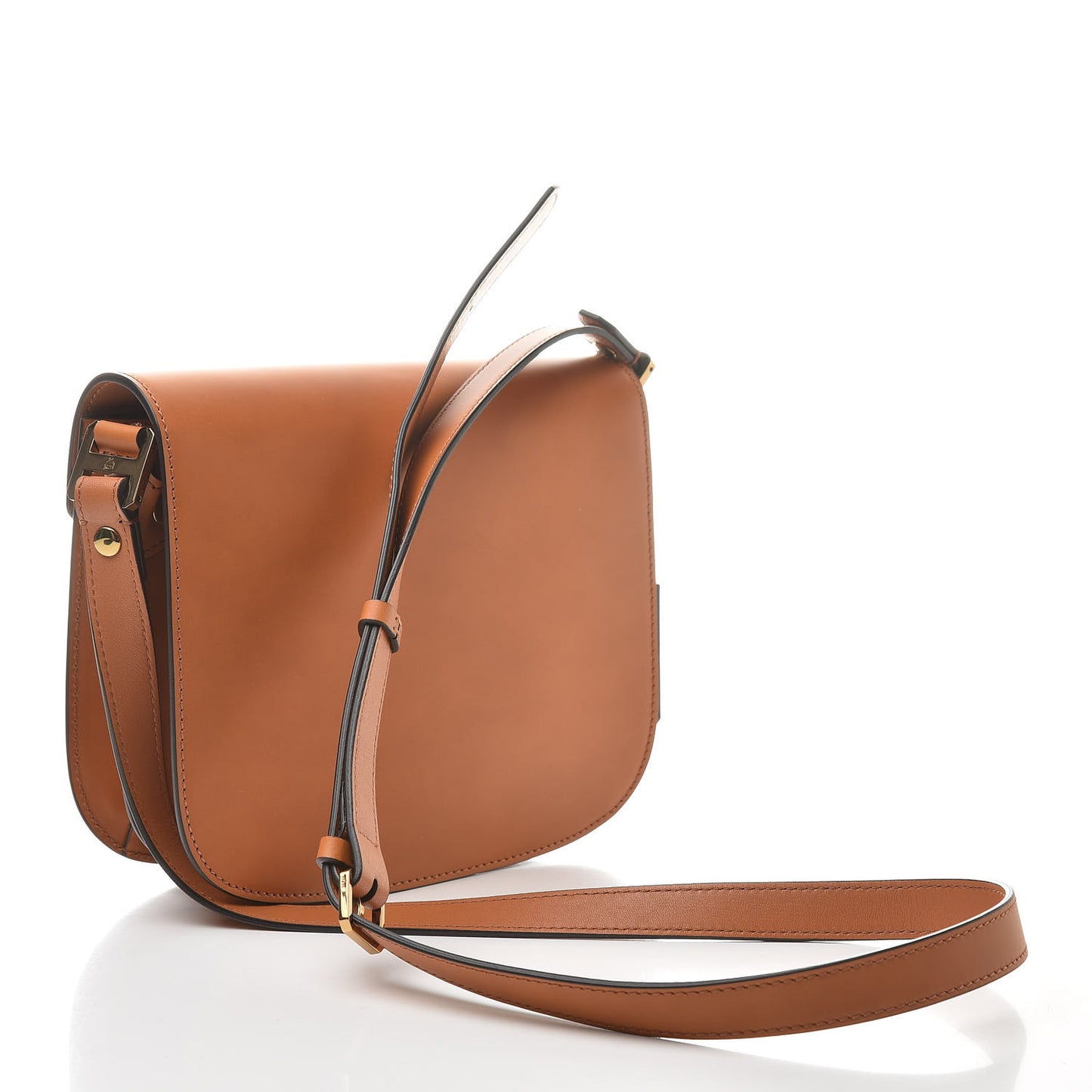Calfskin Patricia Small Crossbody Bag Cognac