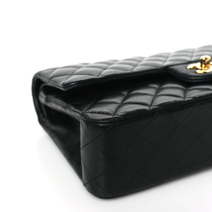 Chanel Lambskin Quilted Medium Double Flap Black 8 of 10