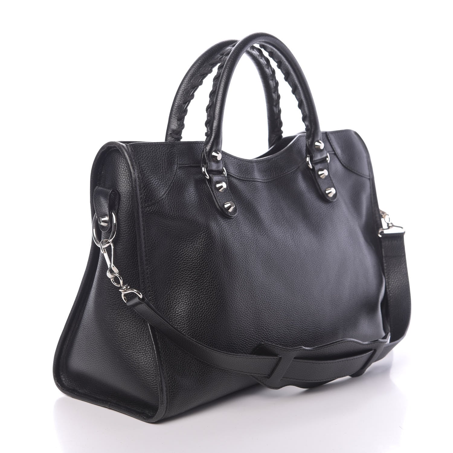 Balenciaga Vibrato Calfskin Classic Silver Hardware City Black 3 of 10