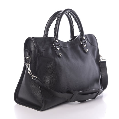 Balenciaga Vibrato Calfskin Classic Silver Hardware City Black 3 of 10