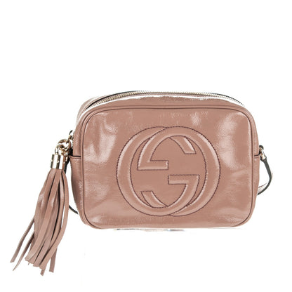 Gucci Vernice Naplack Small Soho Disco Bag Dark Cipria 1 of 8