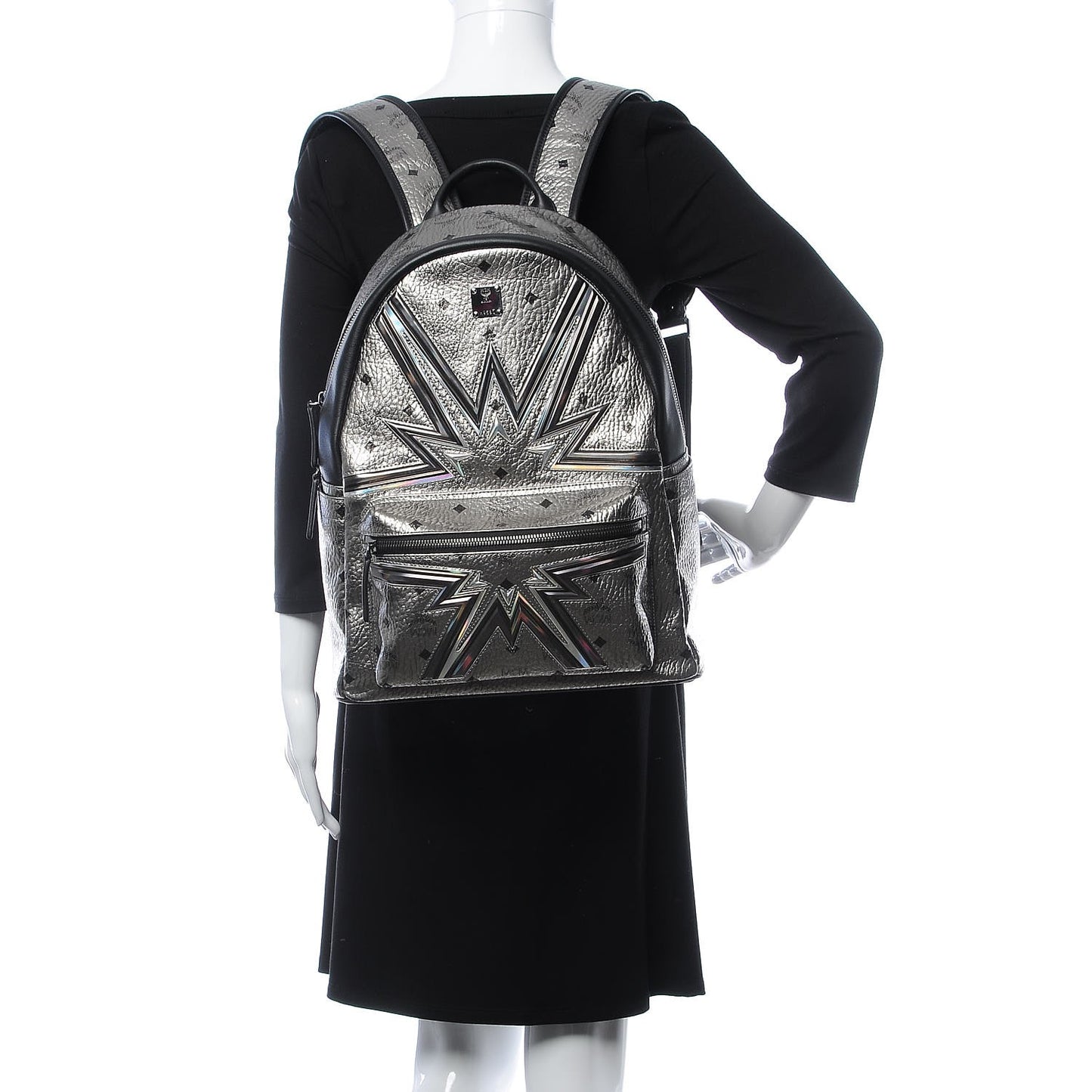 Visetos Medium Stark Cyber Flash Backpack Silver