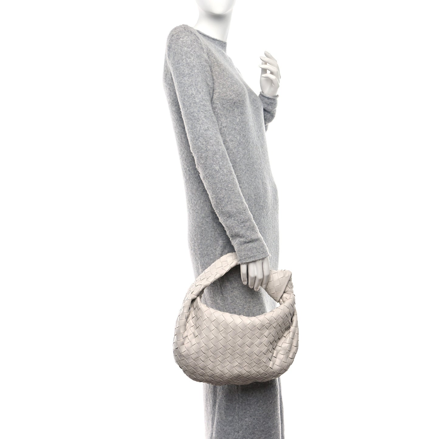 Nappa Intrecciato Teen Jodie Hobo White