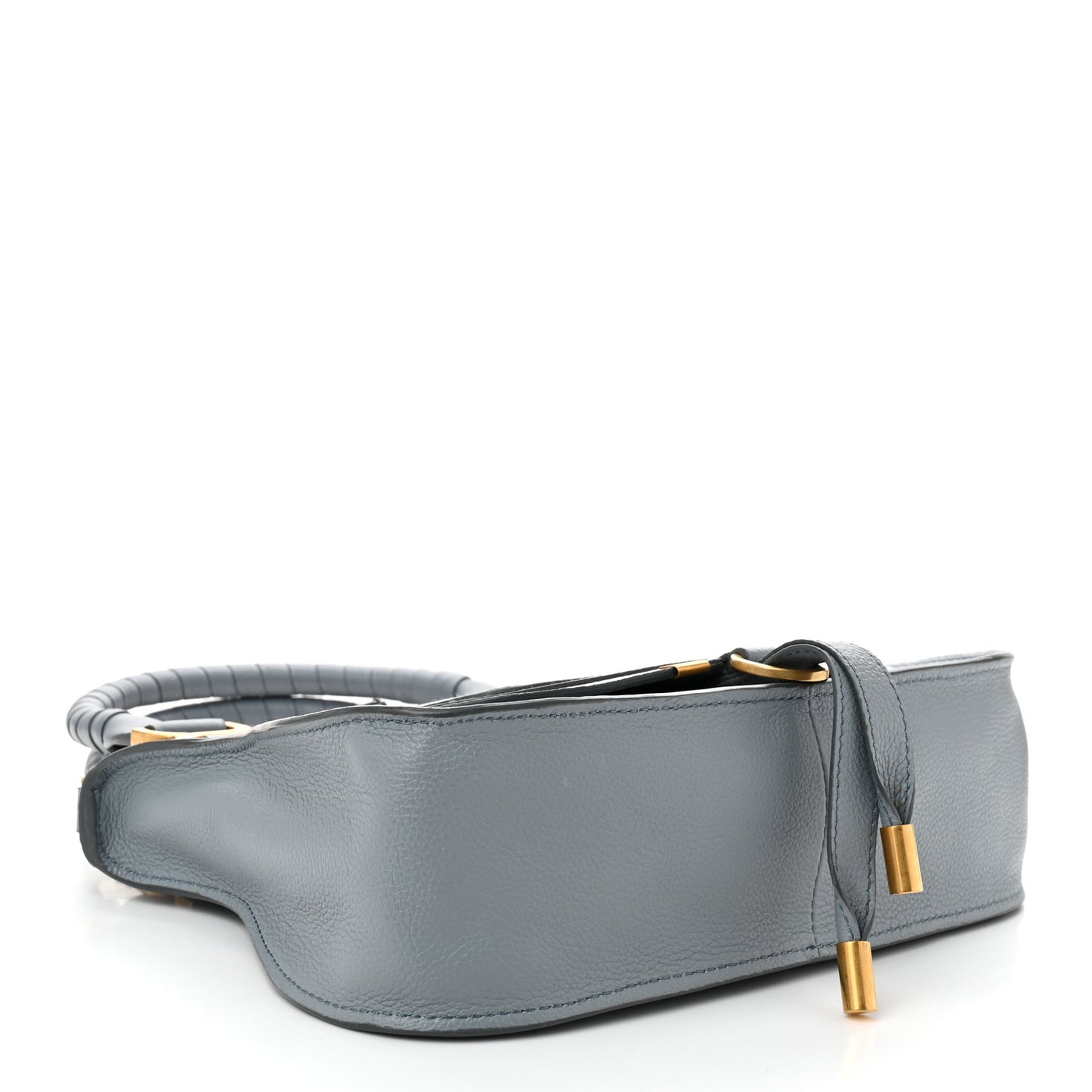 Calfskin Small Marcie Satchel Faded Blue