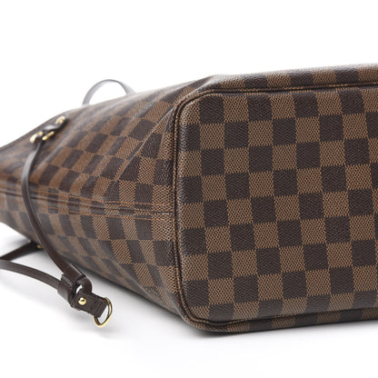 Louis Vuitton Damier Ebene Neo Neverfull MM Rose Ballerine 9 of 11