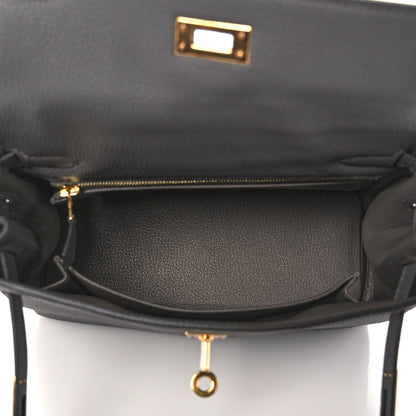 Hermes Togo Kelly Retourne 25 Etain 8 of 34