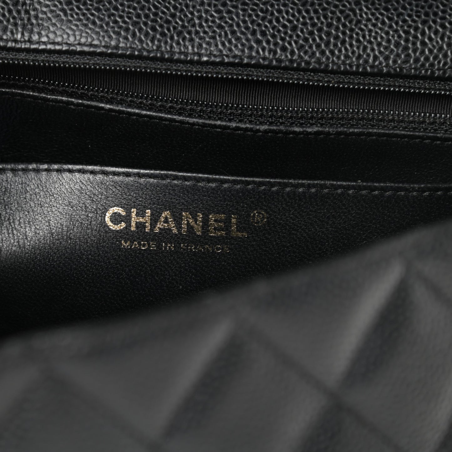Caviar Quilted Jumbo Single Flap Black