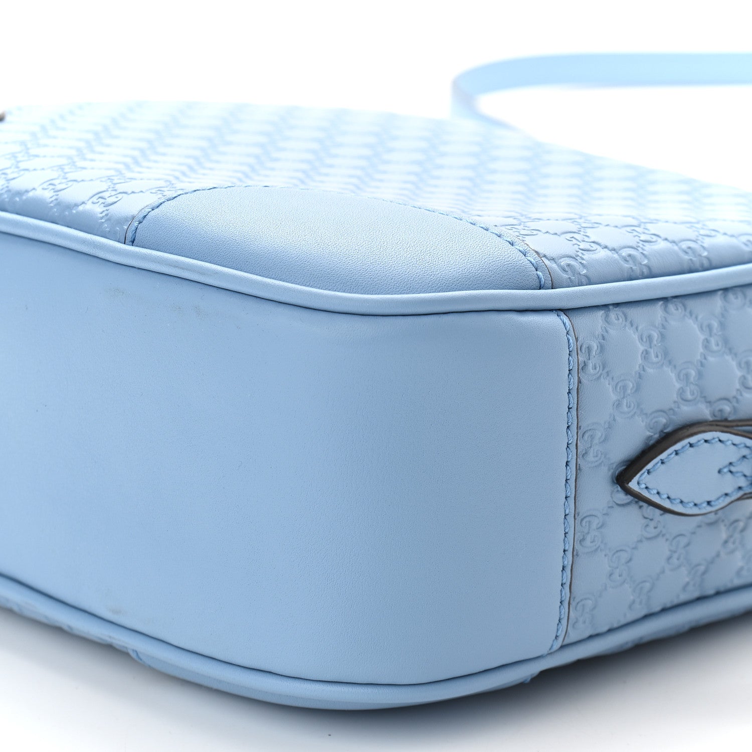 Gucci Microguccissima Mini Bree Messenger Bag Mineral Blue 9 of 10