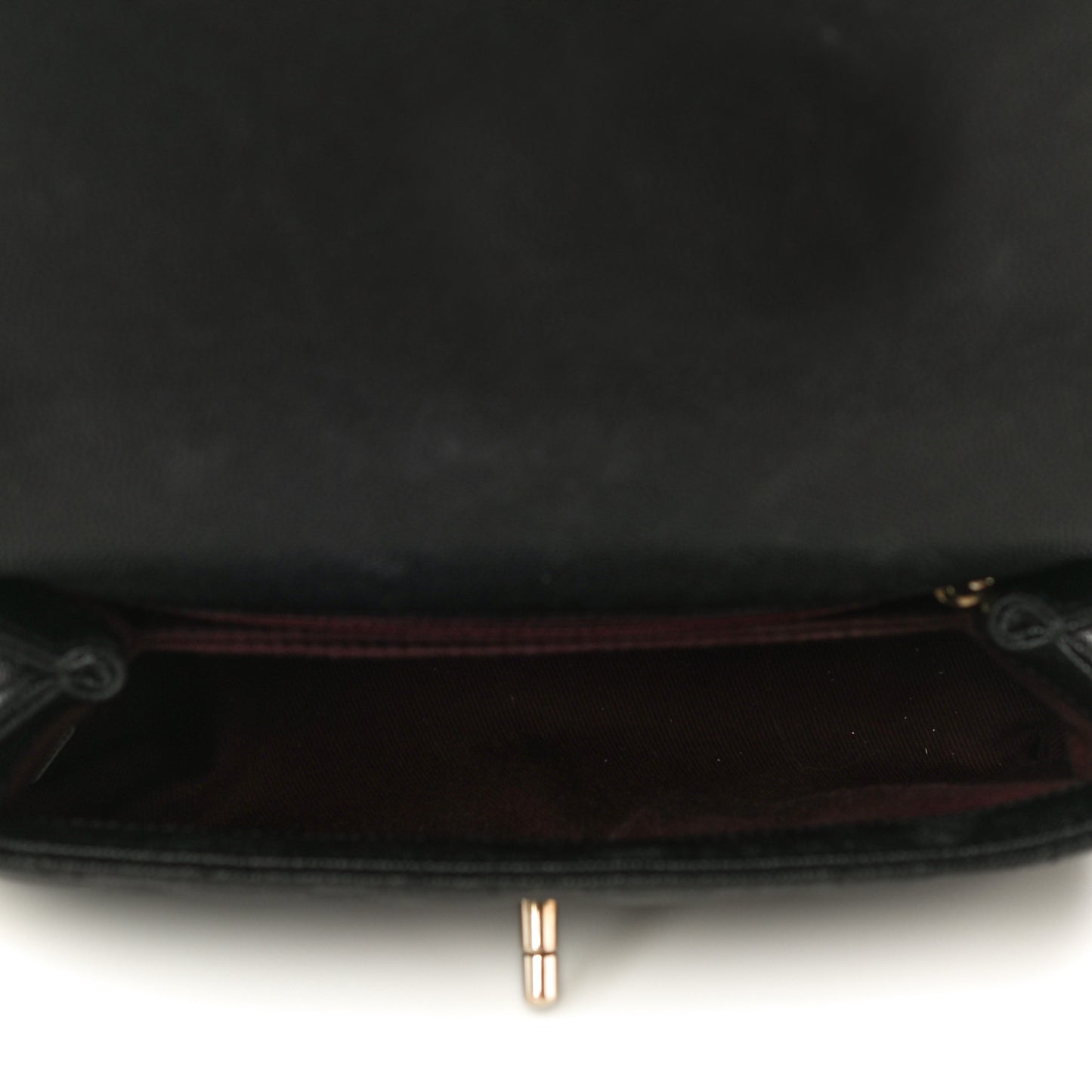 Caviar Quilted Mini Coco Handle Flap Black