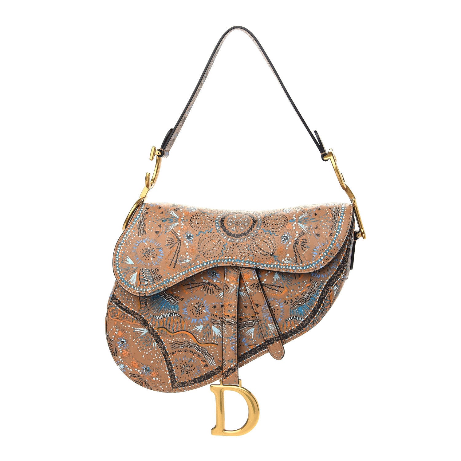 Christian Dior Calfskin Painted Saddle Bag 1 of 9