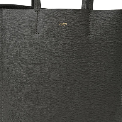 Celine Grained Calfskin Small Vertical Cabas Grey 8 of 11