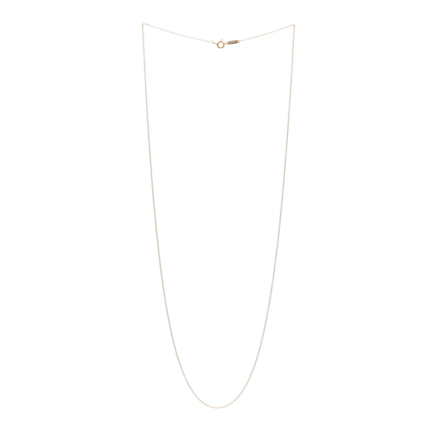 18K Rose Gold Chain Necklace 24"