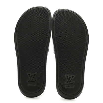 Louis Vuitton Rubber Monogram Mens Waterfront Mules 11 Macassar 6 of 9