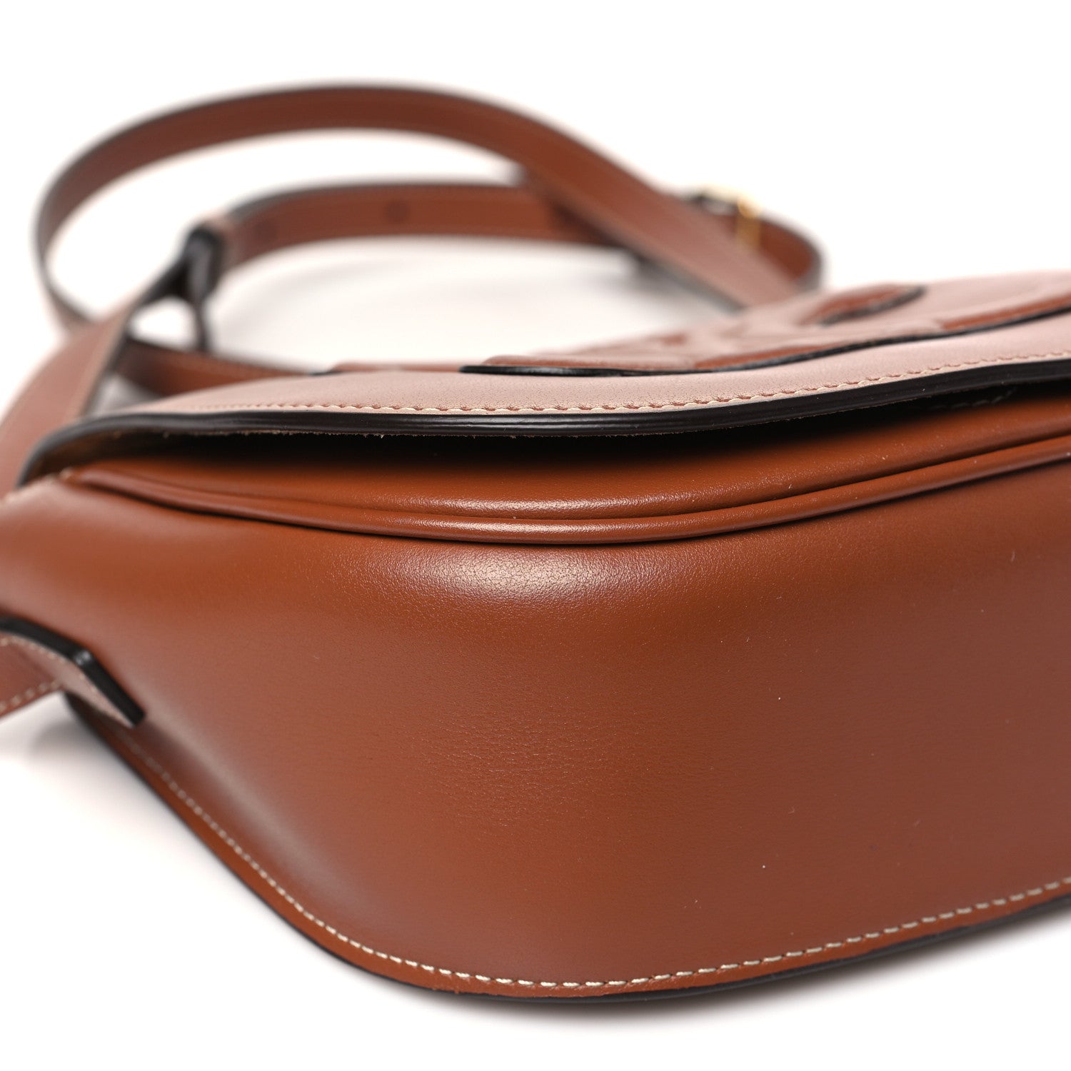 Celine Smooth Calfskin Cuir Triomphe Folco Crossbody Bag Tan 9 of 10