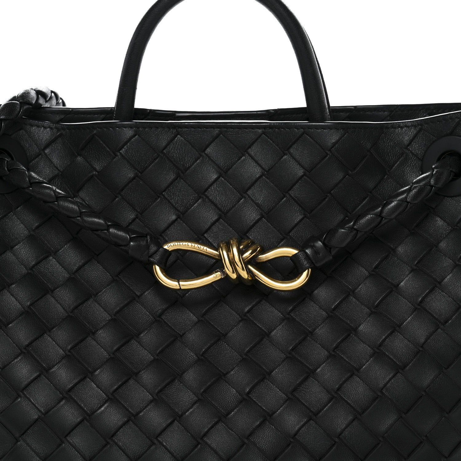 Bottega Veneta Nappa Intrecciato Medium Andiamo Shoulder Bag Black 7 of 12