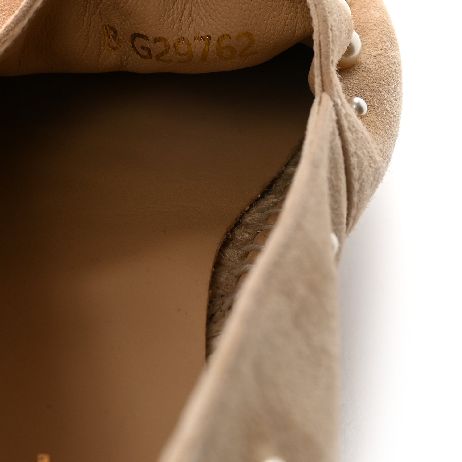Chanel Suede Pearl CC Espadrilles 39 Beige Black 9 of 10