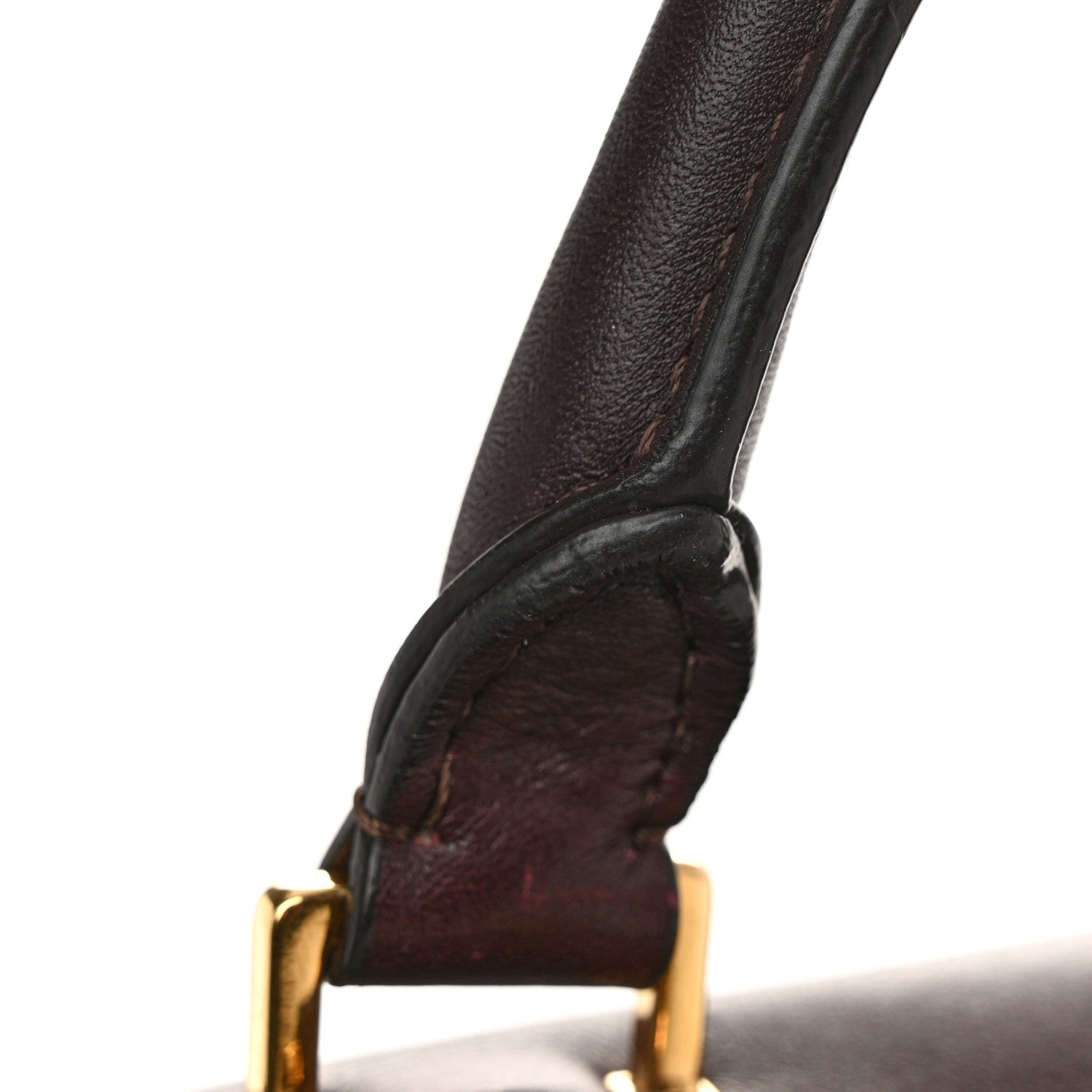 Celine Smooth Calfskin Linen Medium Tri-Color Trapeze Burgundy 12 of 12