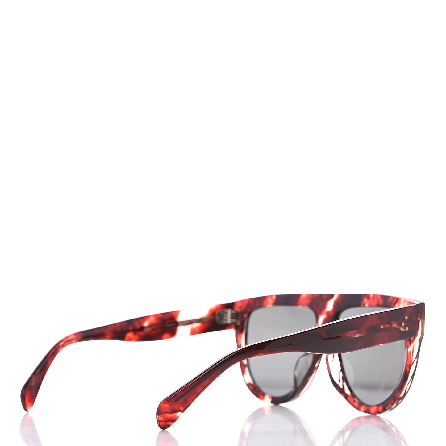 Acetate Aviator Sunglasses CL 40001F Red Havana