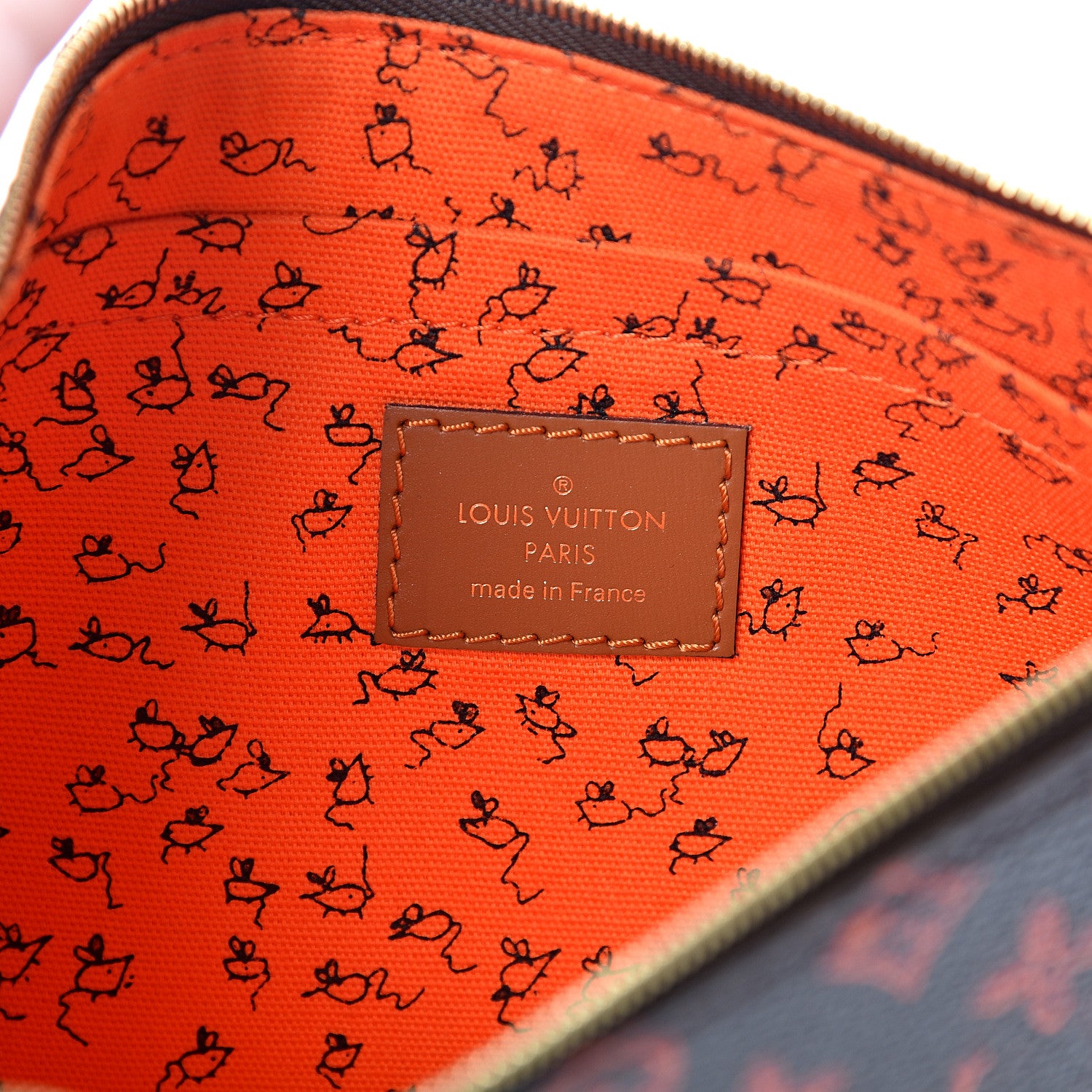 Louis Vuitton Catogram Neverfull MM GM Pochette Marron 5 of 6