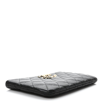 Chanel Caviar Quilted Small French New Wave CC Pouch Black 4 of 7