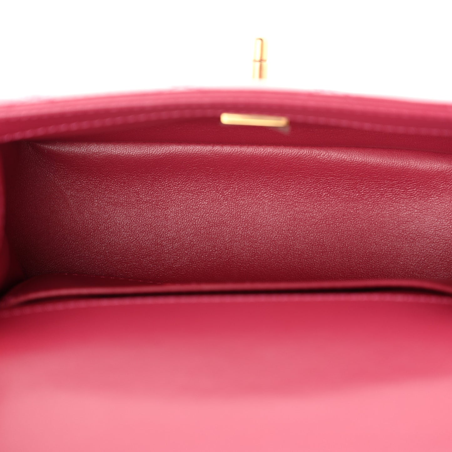 Calfskin Quilted Mini Perfect Fit Flap Dark Pink