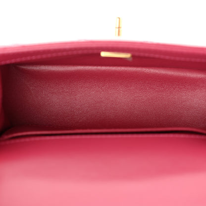 Chanel Calfskin Quilted Mini Perfect Fit Flap Dark Pink 5 of 11