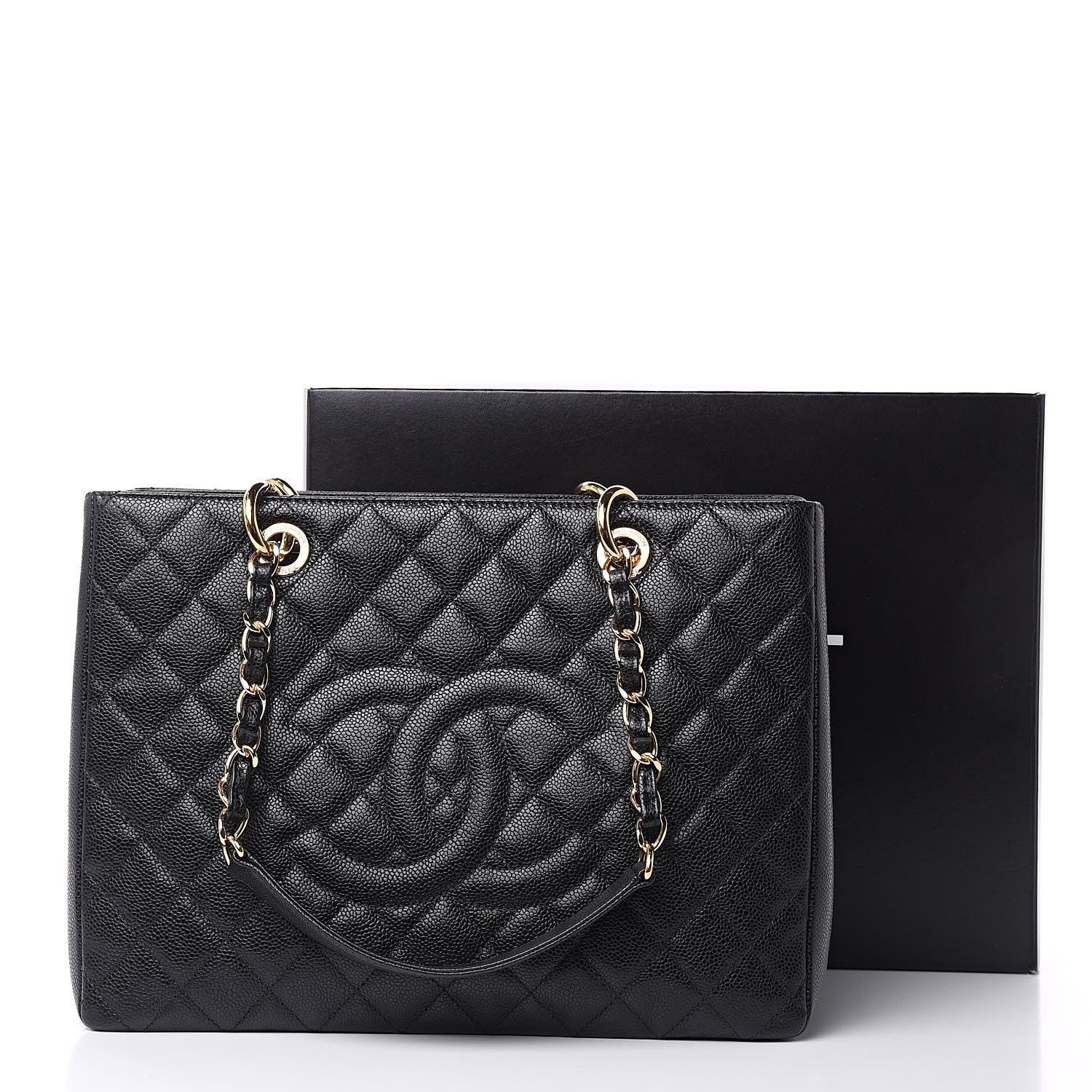 Chanel Caviar Quilted Grand Shopping Tote GST Black 10 of 10