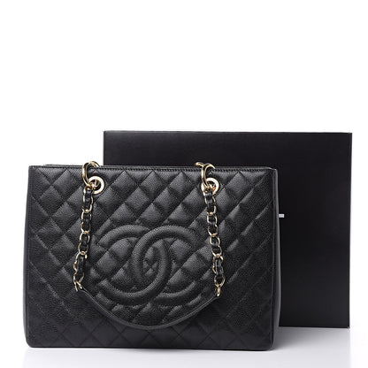 Chanel Caviar Quilted Grand Shopping Tote GST Black 10 of 10