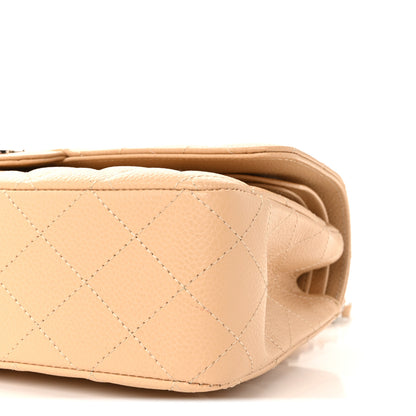 Chanel Caviar Quilted Medium Double Flap Beige Clair 10 of 10