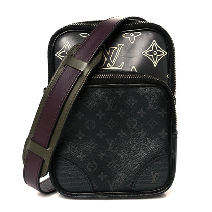 Louis Vuitton Monogram Eclipse Patchwork Amazone Sling Bag 1 of 11