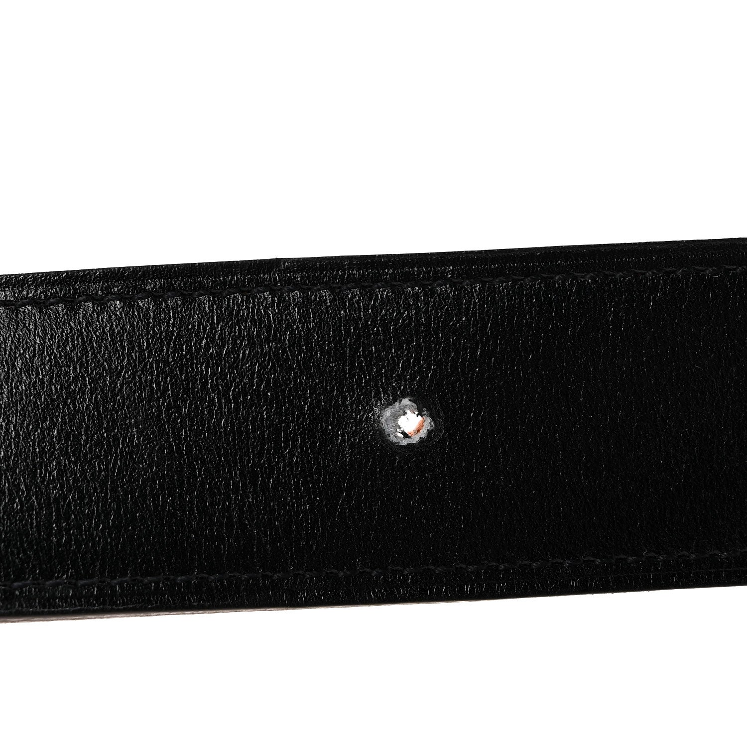 Hermes Box Togo 32mm Striee H Belt 110 44 Black Orange 6 of 10