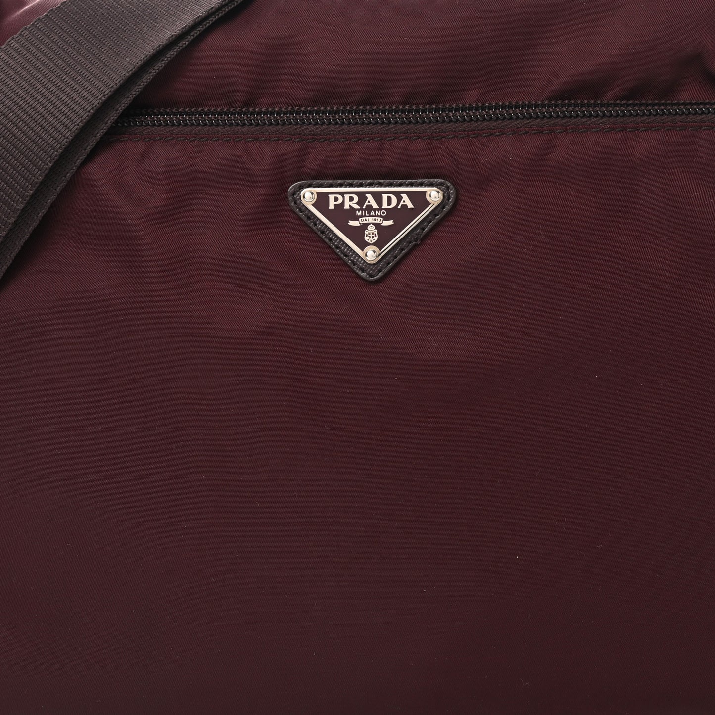 Nylon Vela Messenger Bag Bordeaux