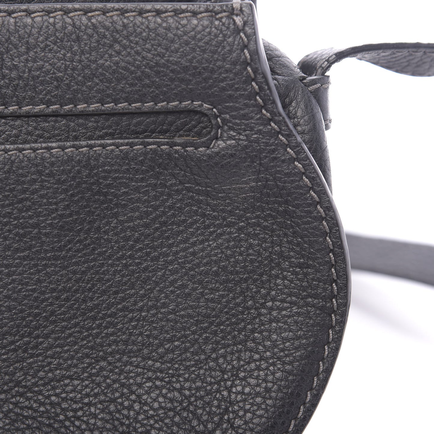 Calfskin Mini Marcie Round Crossbody Bag Black