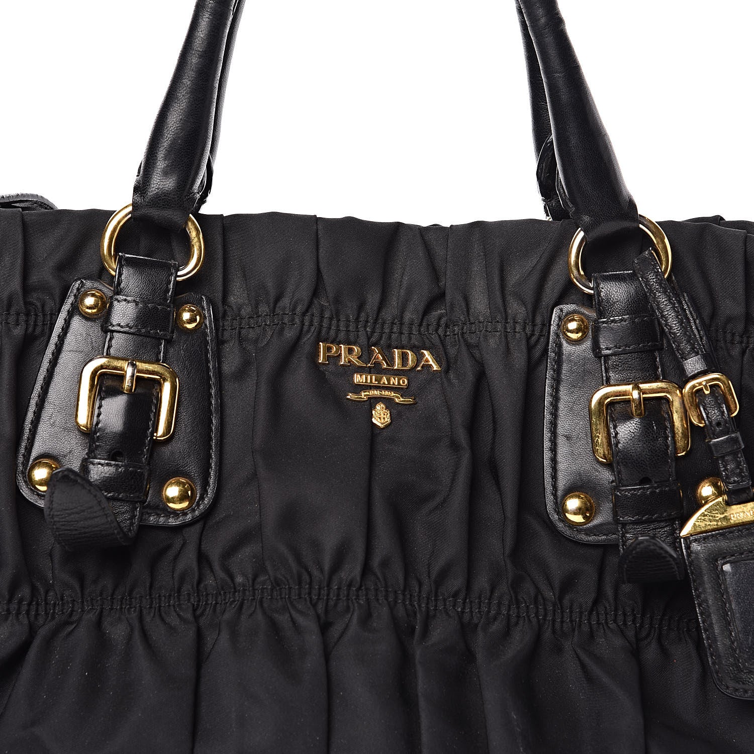 Prada Tessuto Nylon Gaufre Tote Black 11 of 11