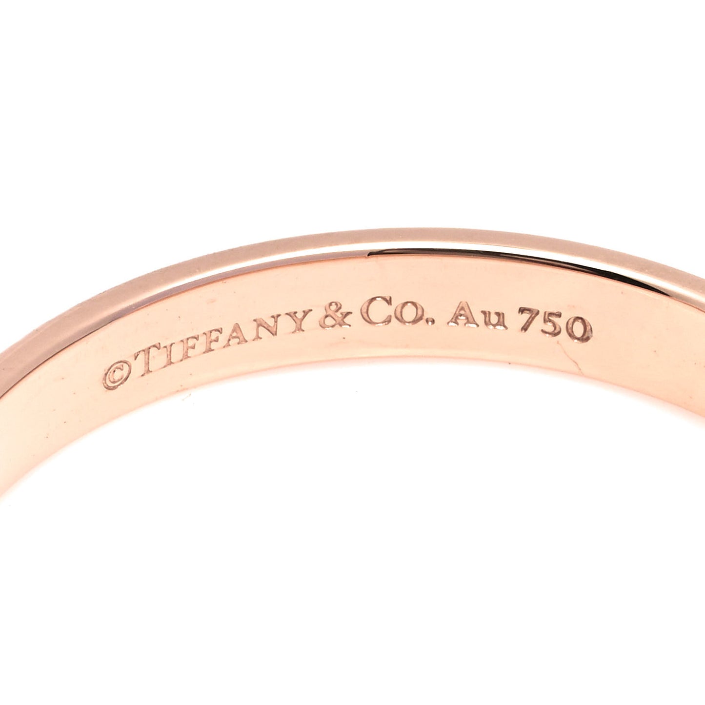 18K Rose Gold Nesting Narrow Band Ring 62 10