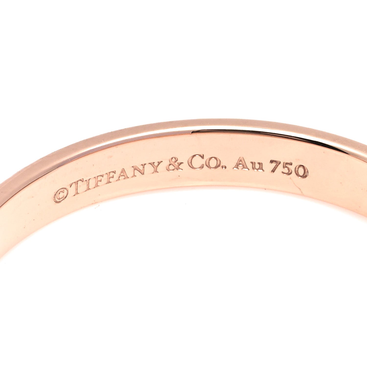 Tiffany 18K Rose Gold Nesting Narrow Band Ring 62 10 4 of 4
