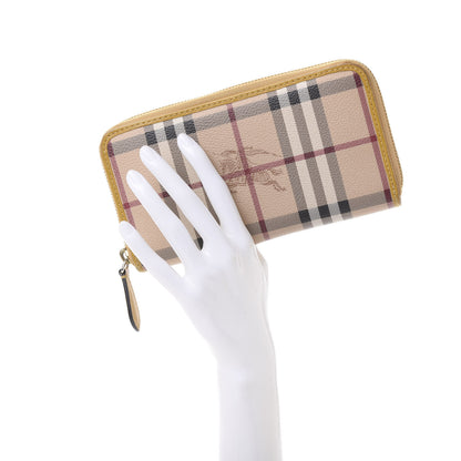 Burberry Haymarket Check Large Ziggy Zip Around Wallet Yellow 2 of 11