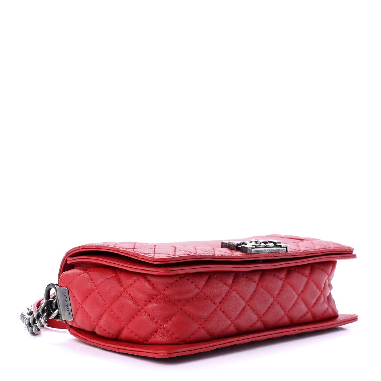 Chanel Calfskin Medium Boy Reverso Flap Red 4 of 10