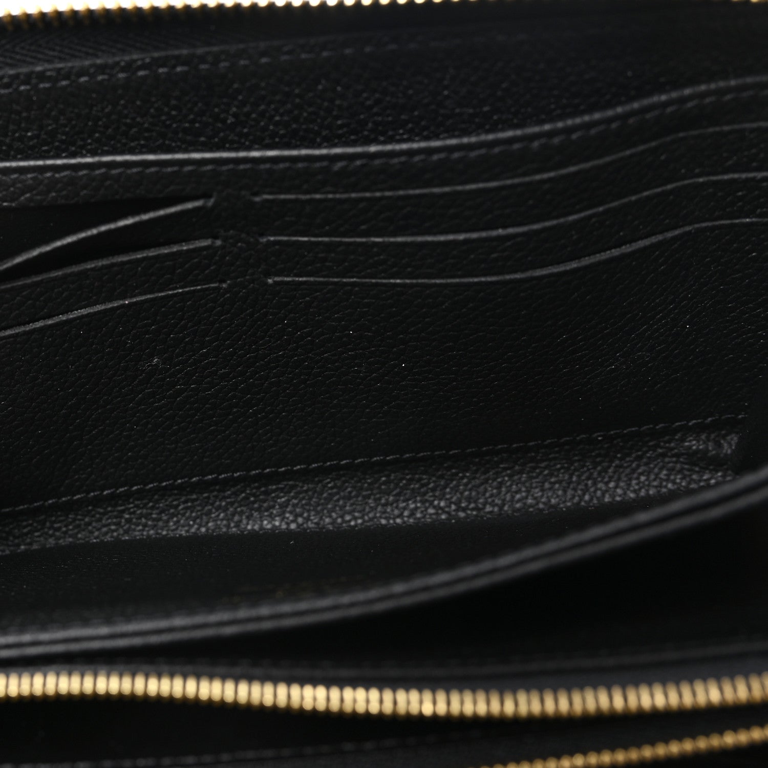Louis Vuitton Empreinte Monogram Giant Zippy Wallet Black Beige 6 of 7