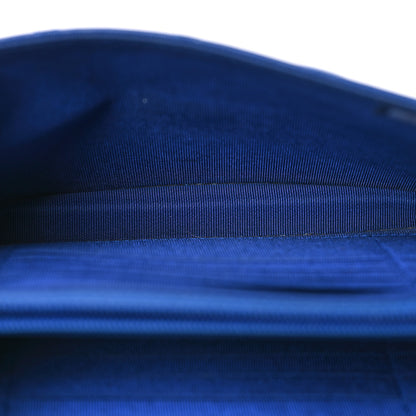 Chanel Lambskin Quilted Square Wallet On Chain WOC Blue 6 of 14